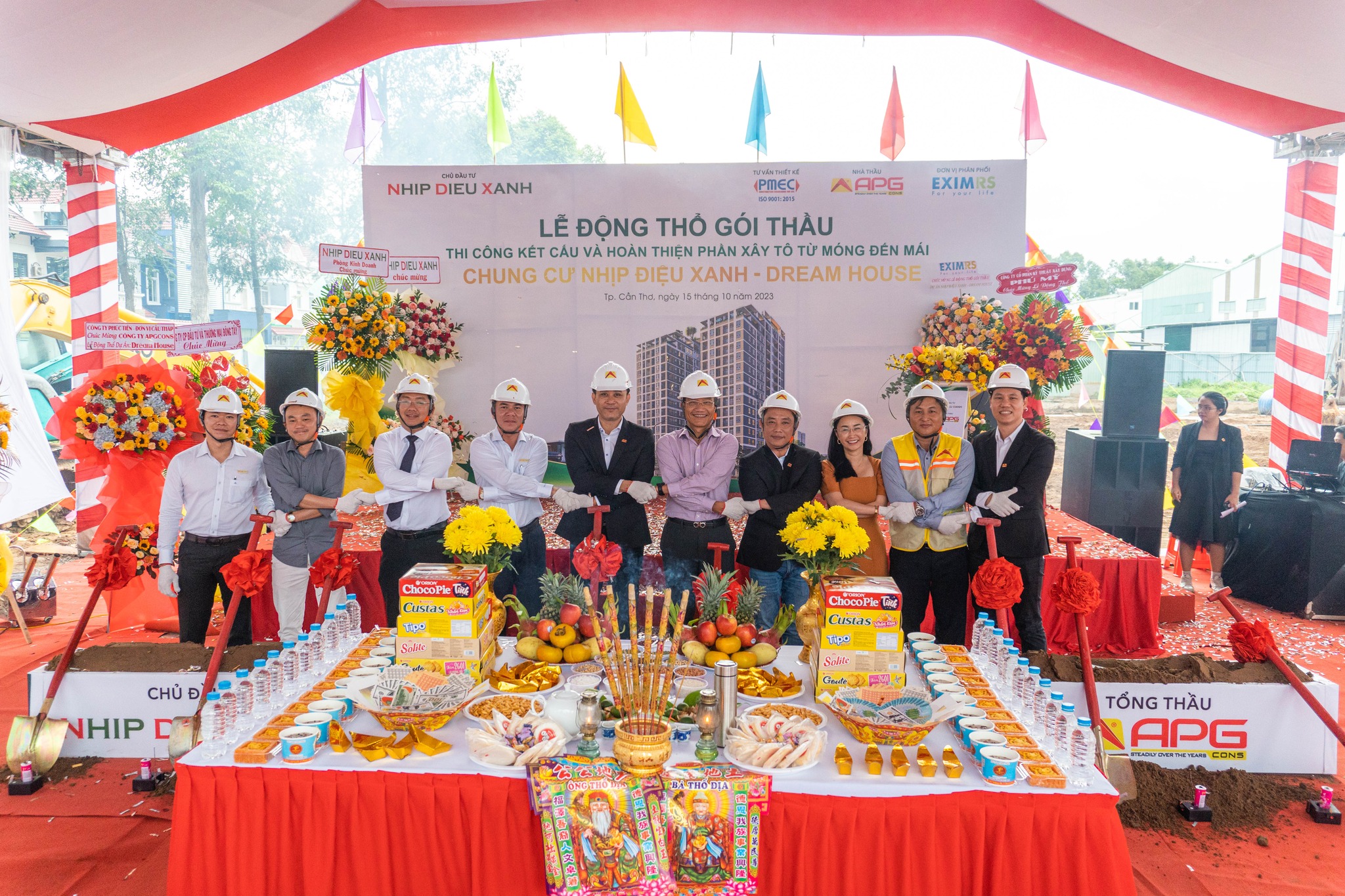 APGCONS AND EXIMRS COORDINATED TO BREAK GROUND ON THE NHIP DIEU XANH PROJECT - DREAM HOUSE